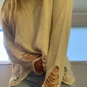 Wildfox Distressed Sweater